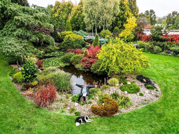 John Massey, 76, has spent nearly three decades creating his dream greenspace which features over 20,000 plants, trees and shrubs over a ten acre site