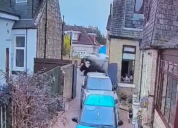 The car flipped following the crash