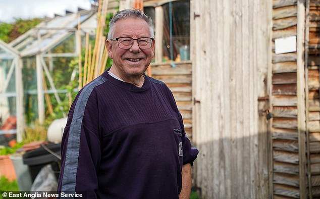John Huxford (pictured) who has lived in his home that backs onto the Airbnb's gardens for 36 years how the antics of guests meant he had to close his windows in the hot summer evenings