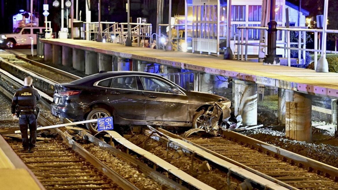 Former Adelphi president crashes vehicle onto LIRR tracks, faces DWI charge Former Adelphi president crashes vehicle onto LIRR tracks, faces DWI charge
