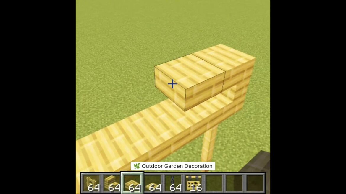 🌿 Outdoor Garden Decoration #minecraft #mcpe #op #best #top #technoblade #dream #technogamer #anime