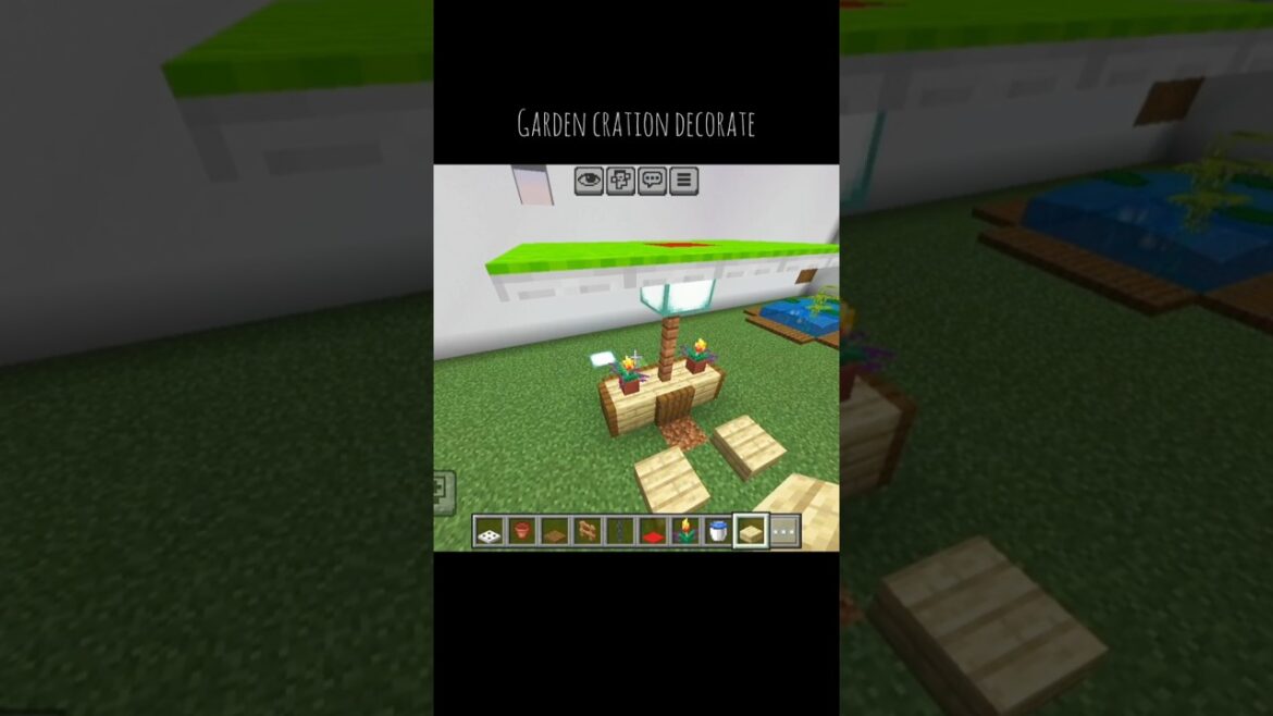 Minecraft How to decorate garden decoration