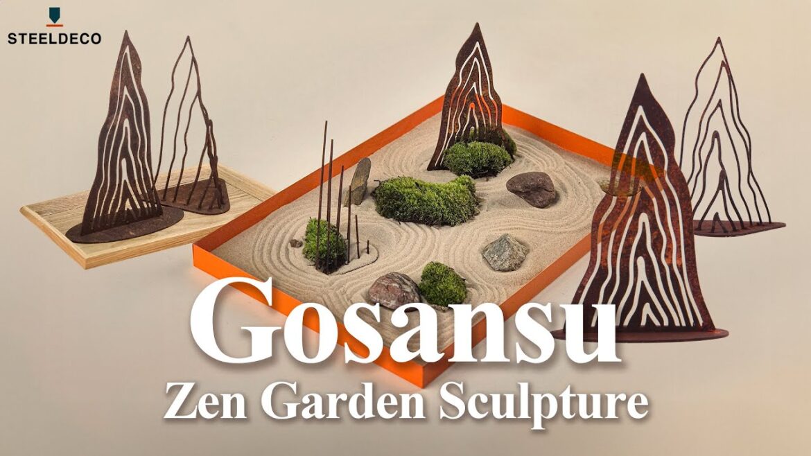 Zen Sculpture | Steel Deco Garden & Meditation Decor