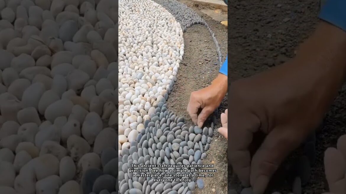 Creating a Beautiful Pebble Mosaic Walkway Creating a Beautiful Pebble Mosaic Walkway