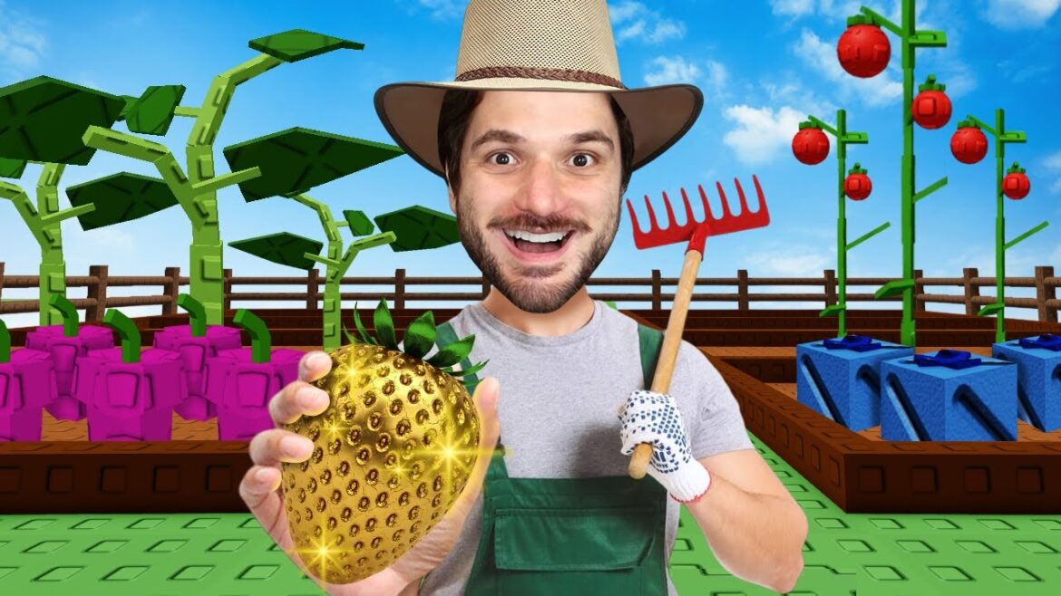 MEU FÃ ME AJUDOU A FICAR MUITO RICO NO GROW A GARDEN!