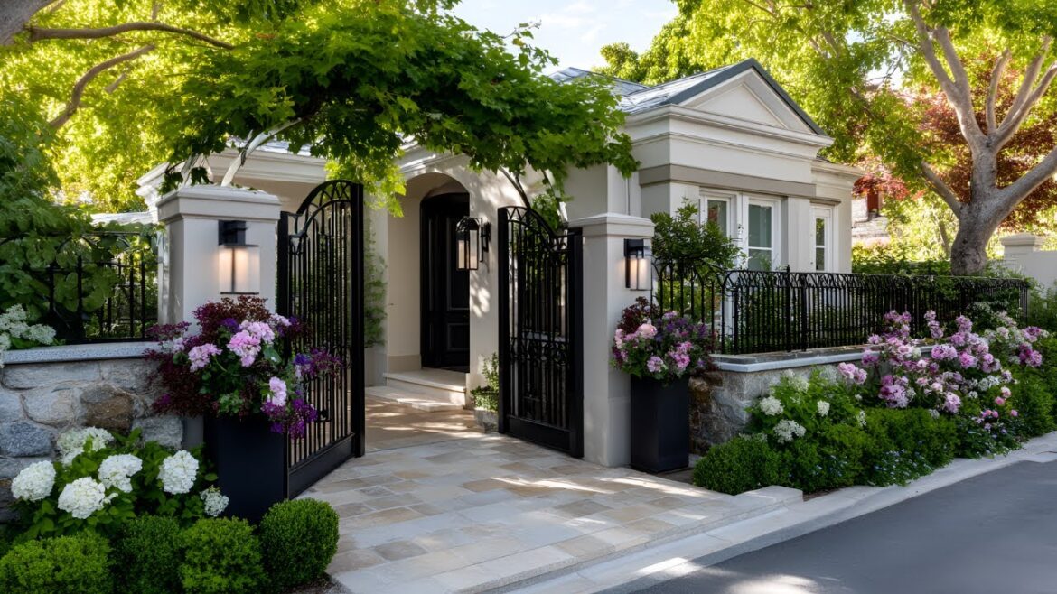 Elegant Small Front Yard Makeover | Inspiring Garden Entryway Gates & Arches Elegant Small Front Yard Makeover | Inspiring Garden Entryway Gates & Arches