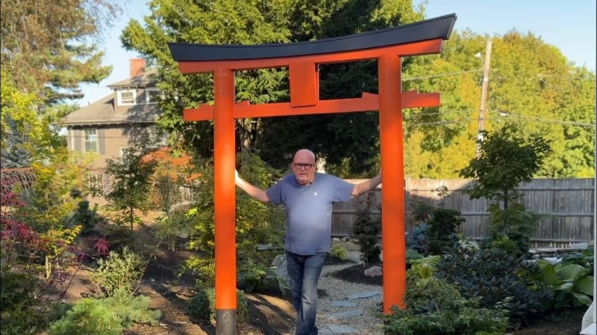 Torii gate addition and update of our Japanese Garden 2025