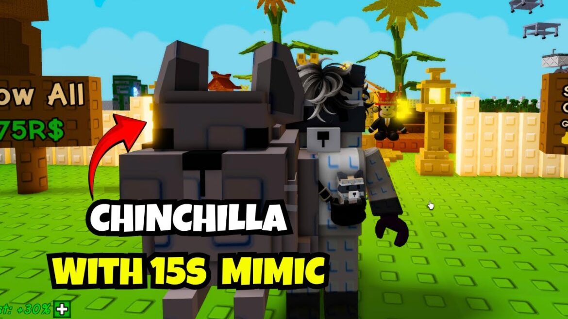 I Used New PET CHINCHILLA with 15s MIMIC In Grow A Garden 😱🔥