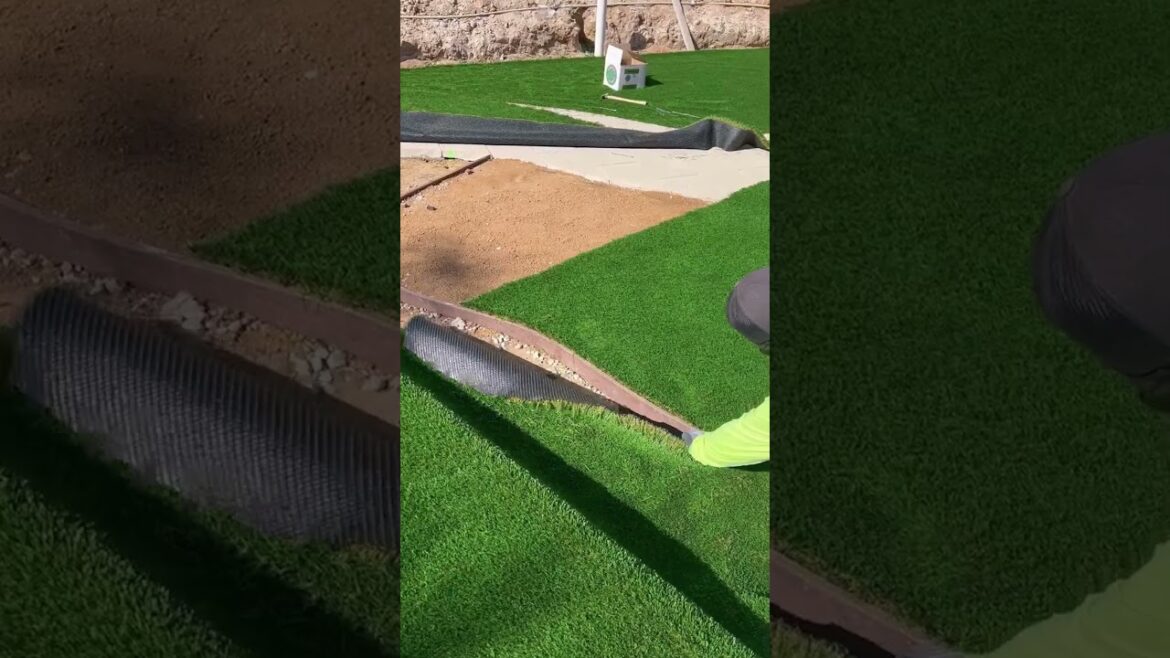 How to cutting artificial grass | How to install artificial turf?