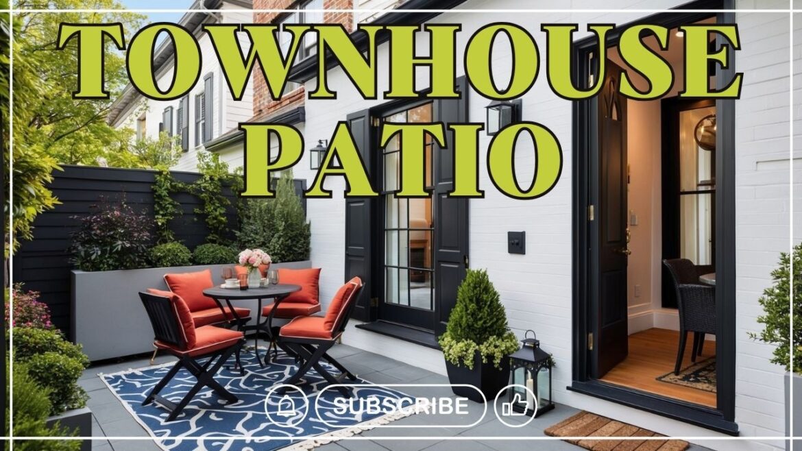 10 BEST Townhouse Patio Ideas for Small Outdoor Spaces | Cozy & Stylish Backyard Tips