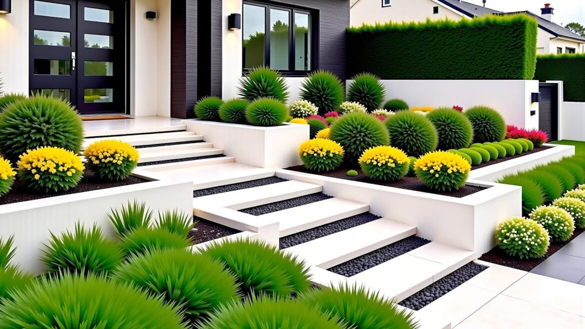 Top 100 Modern Front Yard Garden Design Ideas 2025 🏡 Stylish Landscaping, Walkways & Entrance Trends