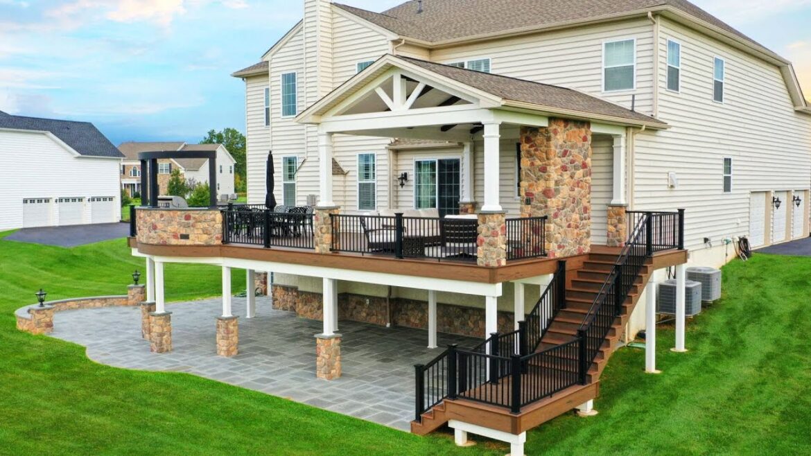 WONDERFUL HIGH DECK DESIGN IDEAS | HOW TO CREATE BEAUTIFUL BACKYARD OUTDOOR SPACE WITH ELEVATED DECK