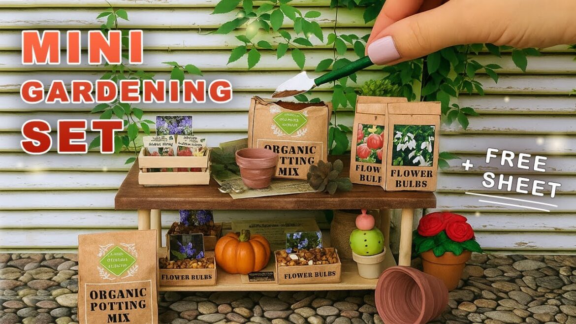 Make a Miniature Gardening Set 🌱 Pots, Seeds, Bulbs & Tools for Your Dollhouse Make a Miniature Gardening Set 🌱 Pots, Seeds, Bulbs & Tools for Your Dollhouse
