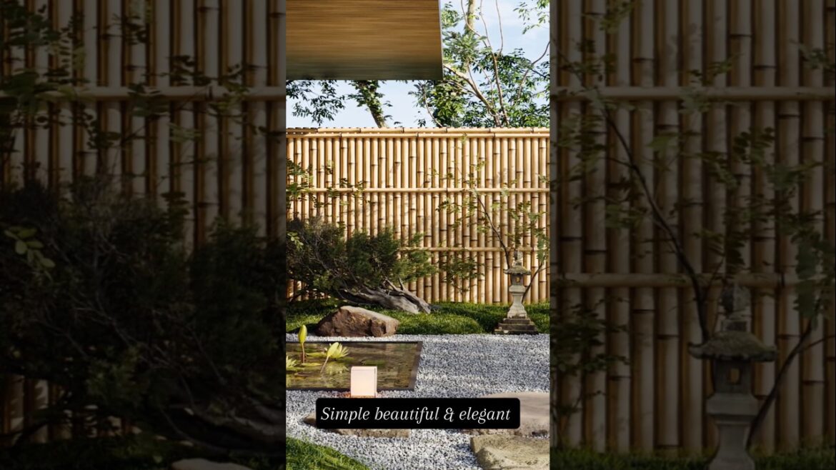 Beautiful Elegant Bamboo Fence #garden #landscape
