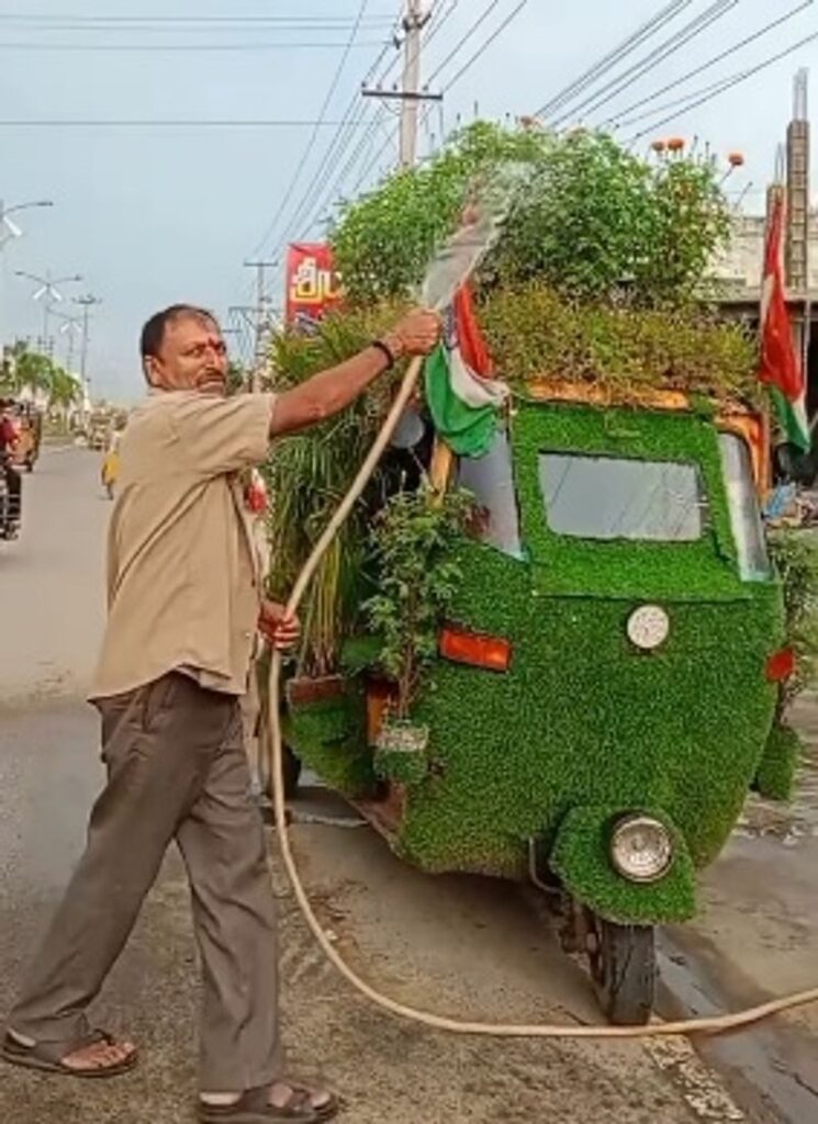 Indian auto driver’s ‘garden on wheels’ leaves Greta Thunberg’s efforts in dust Indian auto driver's 'garden on wheels' leaves Greta Thunberg's efforts in dust