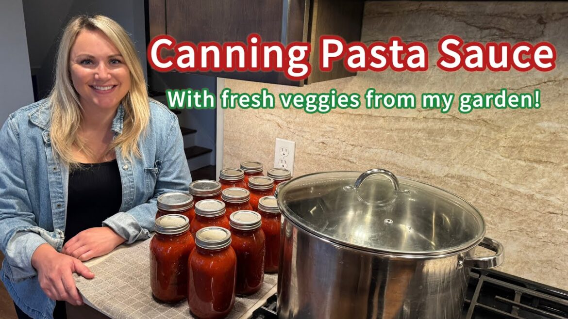 Canning Pasta Sauce Using Fresh Garden Vegetables