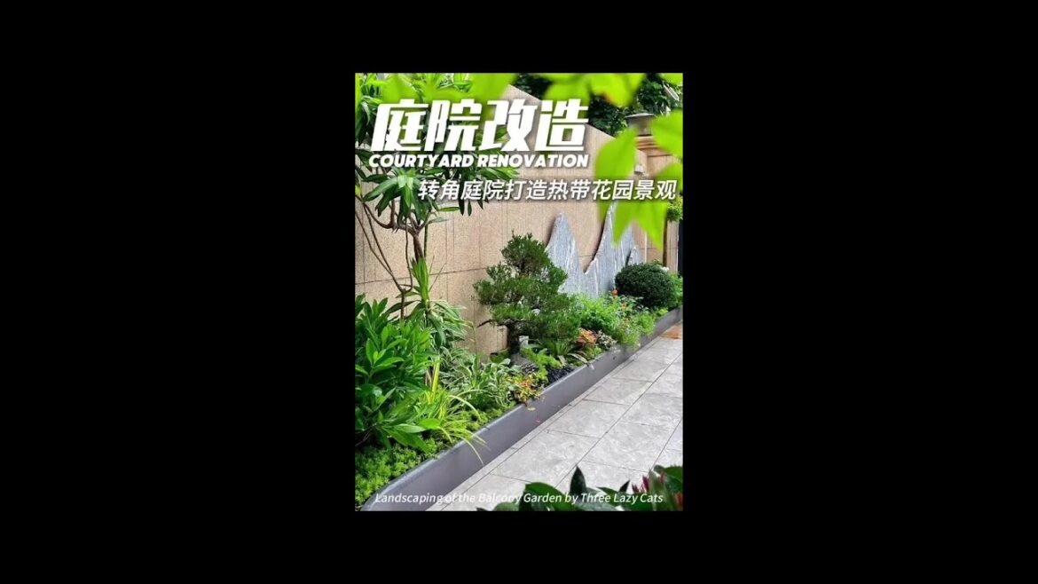 Turning courtyard into tropical garden garden design Turning courtyard into tropical garden garden design