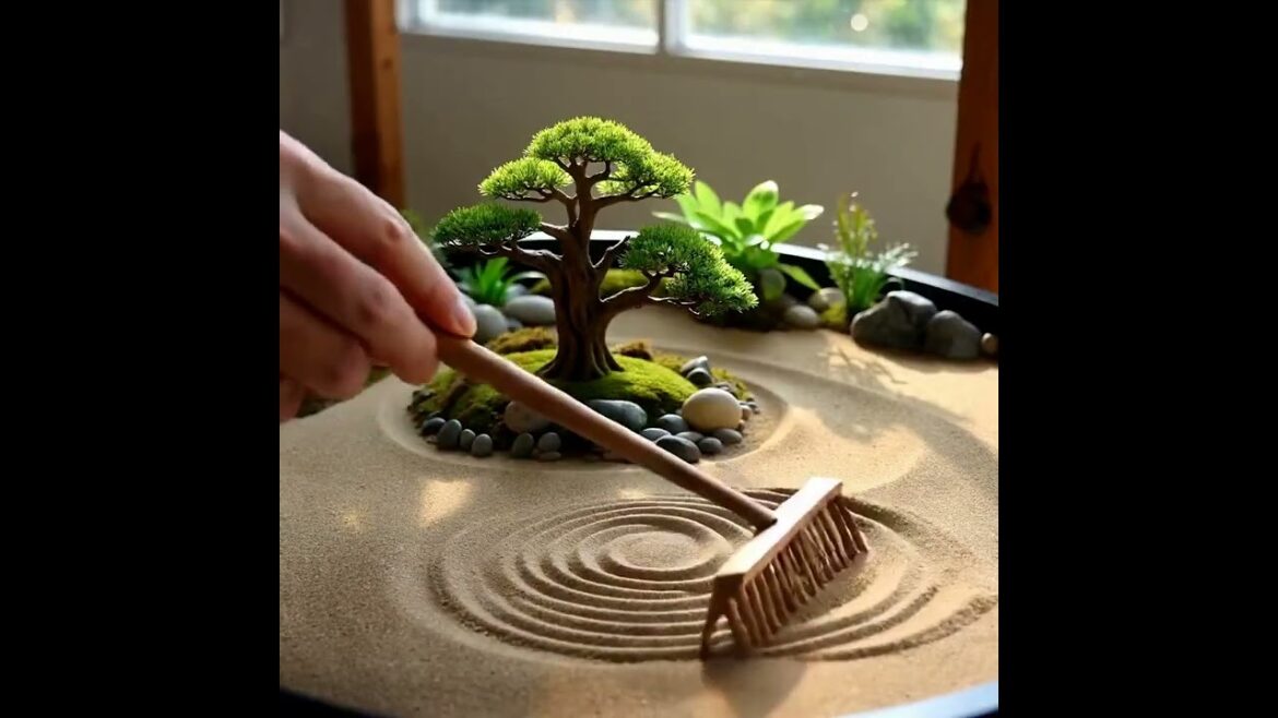 Zen in Miniature: Crafting a Japanese Rock Garden Timelapse