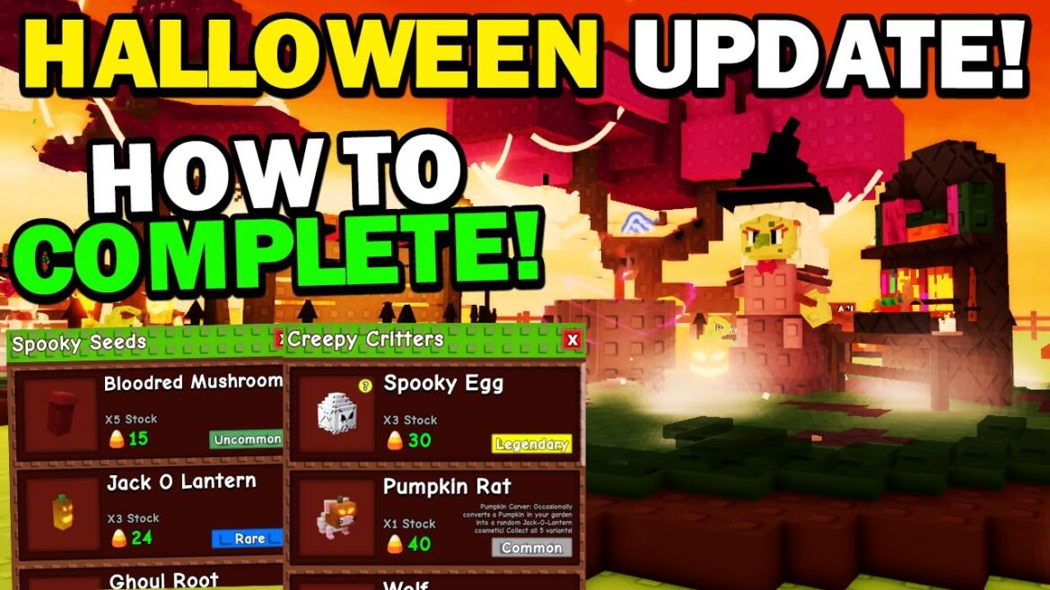 How to do HALLOWEEN EVENT!! in Grow a Garden Roblox