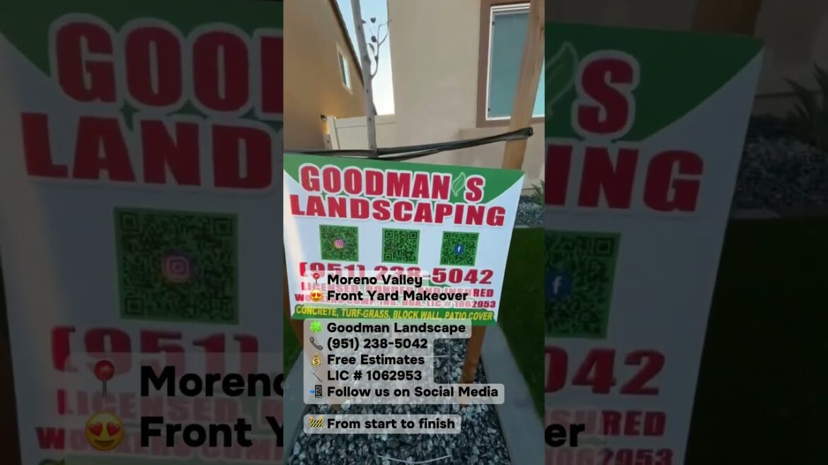 Moreno Valley Front Yard Makeover #frontyarddesign #gardendesign #landscaping