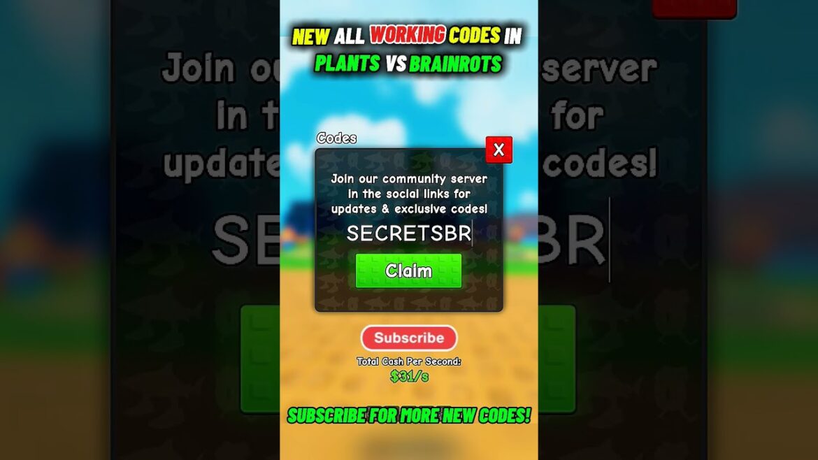 🌿 NEW ALL WORKING CODES in PLANTS VS BRAINROTS (October 2025 Update!) 🌿 NEW ALL WORKING CODES in PLANTS VS BRAINROTS (October 2025 Update!)