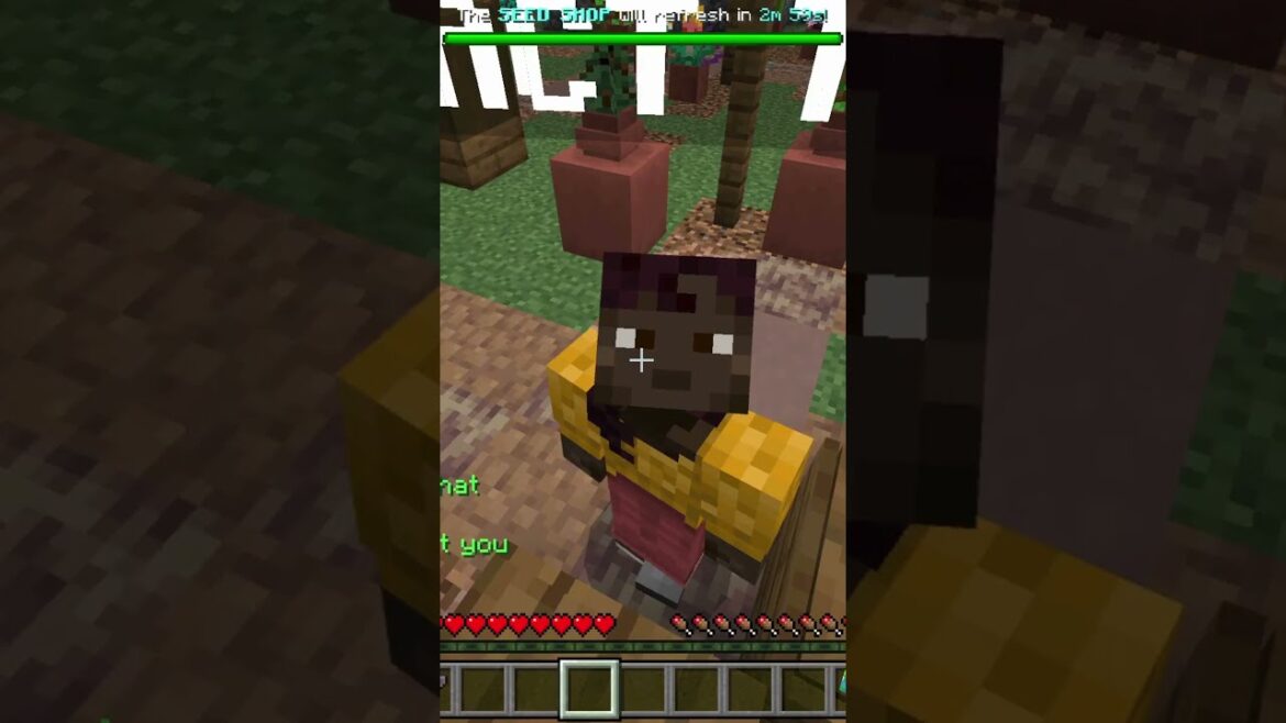 grow a garden in Minecraft 😱