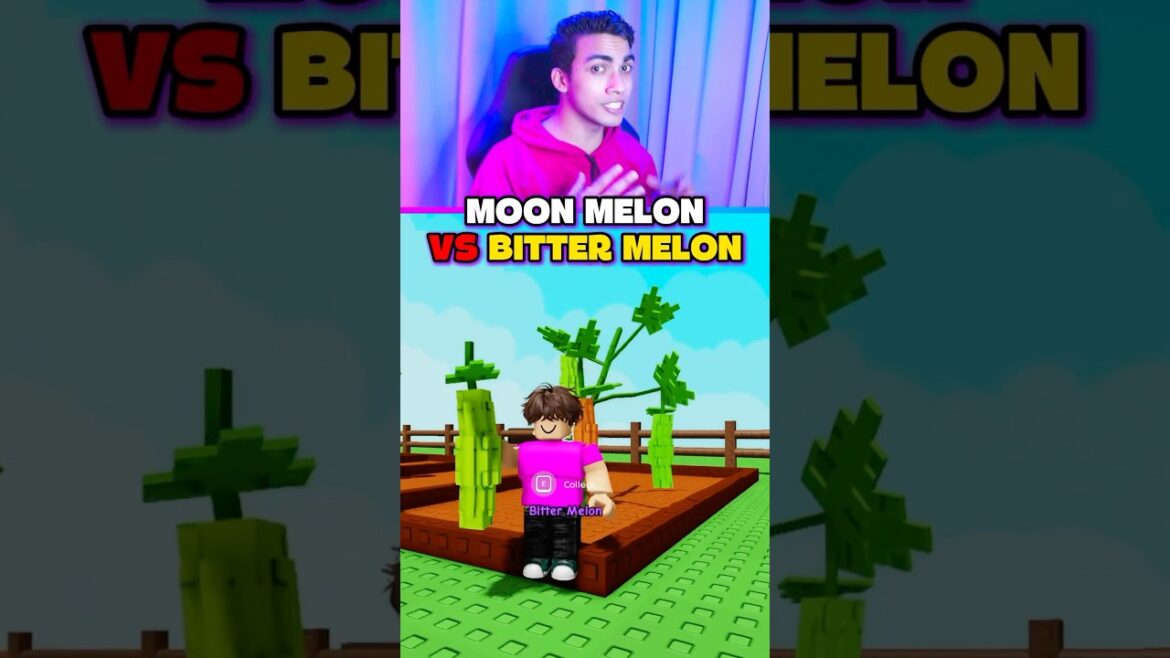 MOON MELON VS BITTER MELON GROW A GARDEN 😱
