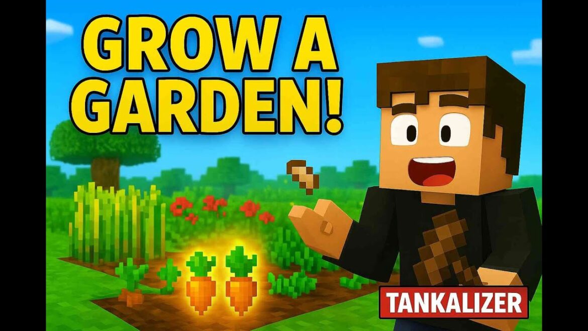 Minecraft but it’s Grow a Garden (Roblox Mod!) Pt.1