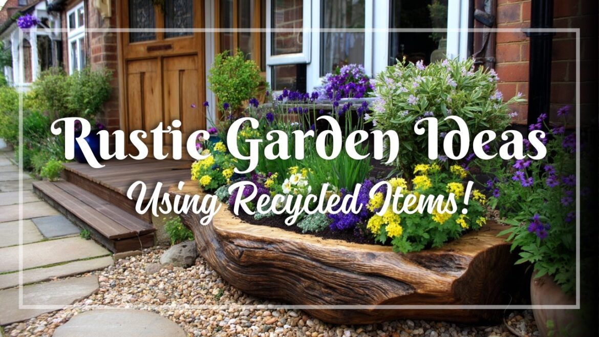 Recycled Materials, Rustic Style: Unique Small Garden Ideas That Save Money & Look Amazing Recycled Materials, Rustic Style: Unique Small Garden Ideas That Save Money & Look Amazing