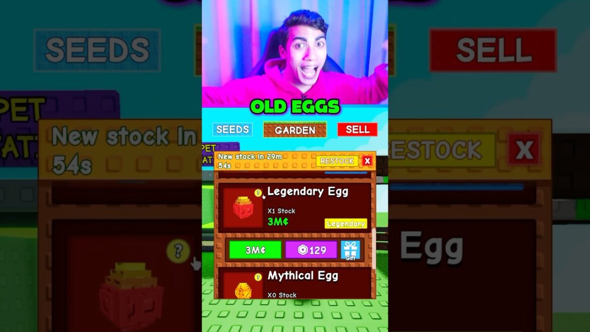 GROW A GARDEN NEW VS OLD EGGS 😱