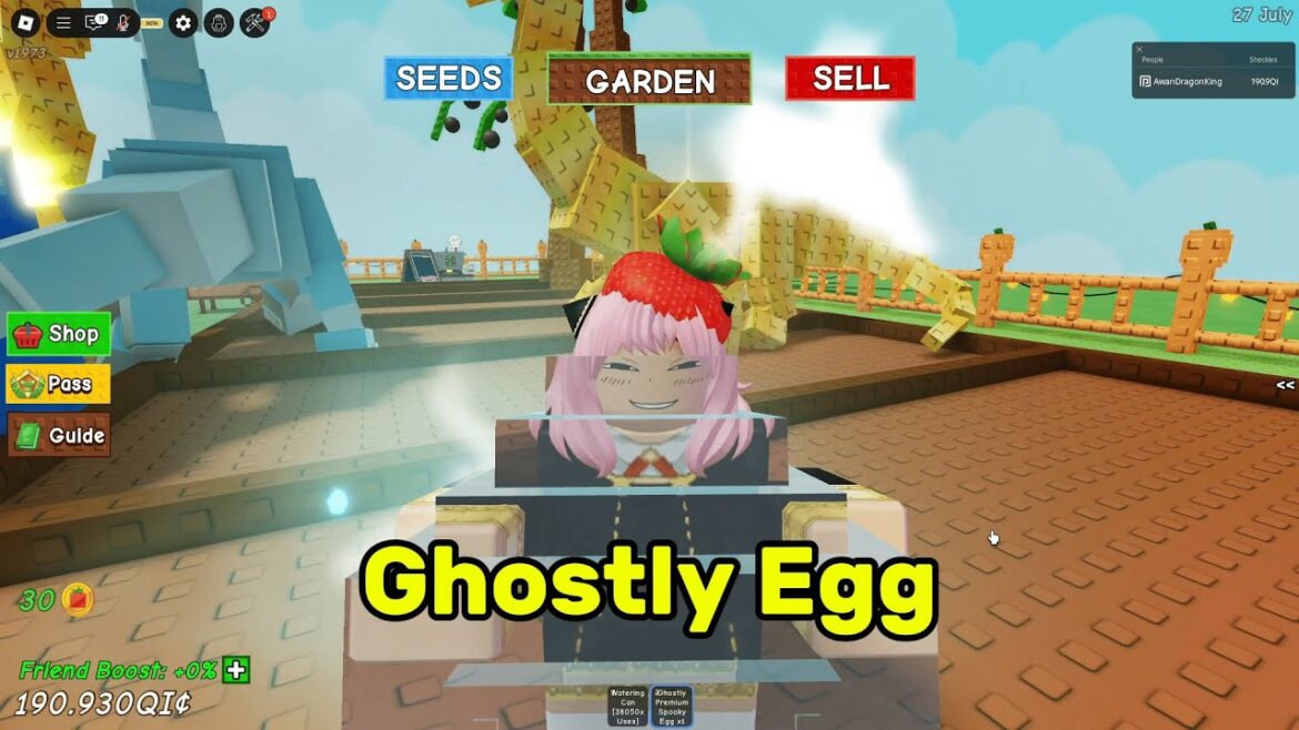 GHOSTLY EGG IS BIG CAP | Grow a Garden GHOSTLY EGG IS BIG CAP | Grow a Garden