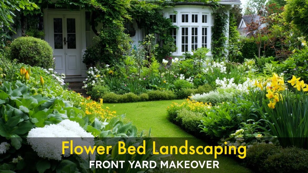 Front Yard Landscaping Ideas: Cool Scented Floral Harmony | Stunning Curb Appeal