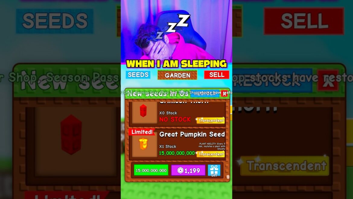 GROW A GARDEN SEED SHOP WHEN I AM SLEEPING 😪