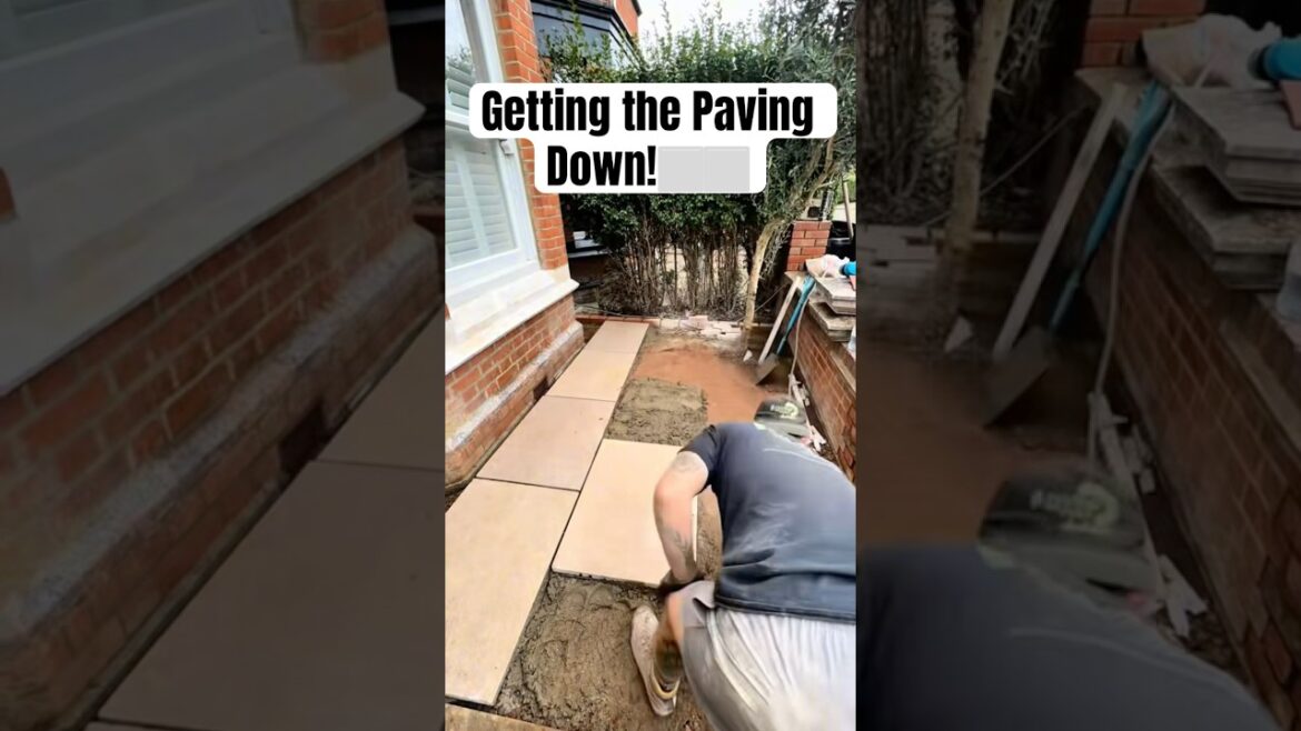 Getting the Paving Down!⬜️⬜️ Download @invoicefly #landscaping #garden #patio #paving #limestone Getting the Paving Down!⬜️⬜️ Download @invoicefly #landscaping #garden #patio #paving #limestone