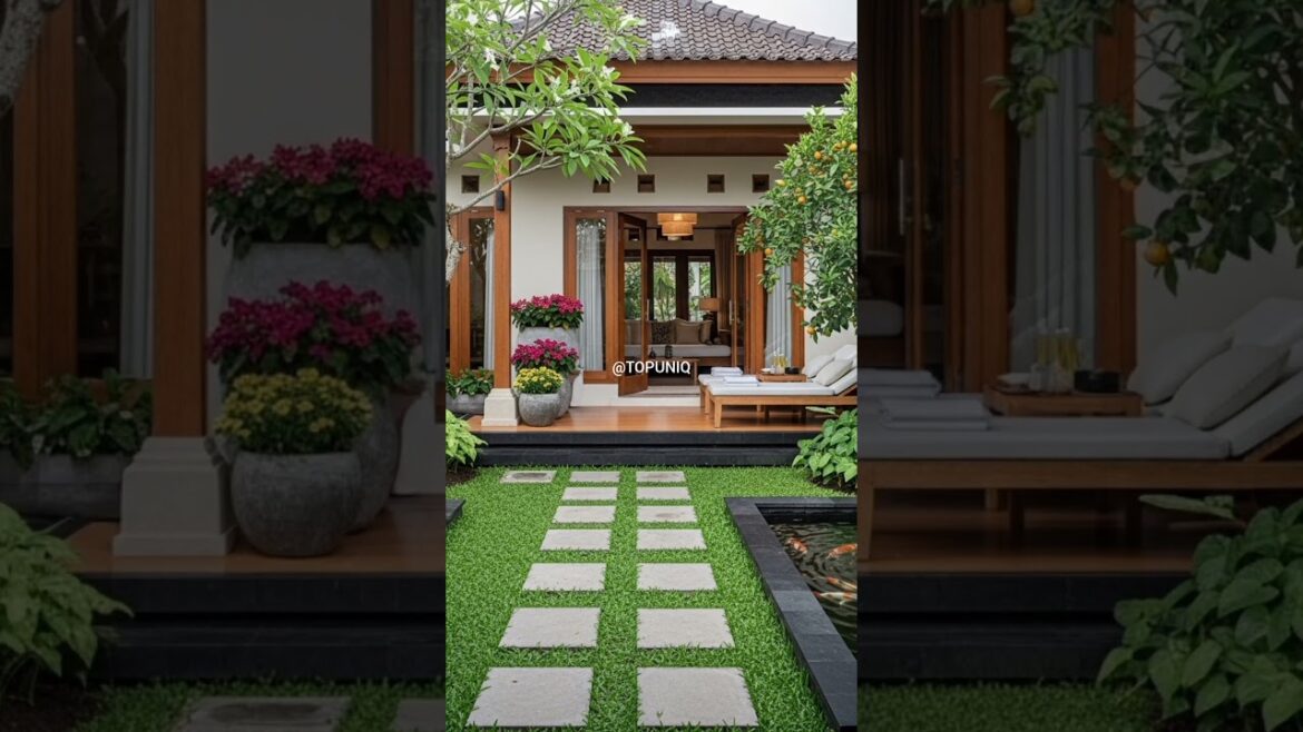 Inspirational ideas for a beautiful tropical garden to make you comfortable #home #design