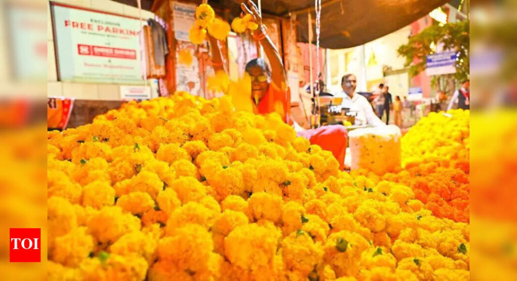 Petals, Colours and Chaos: Nagpur’s Flower Markets Buzz Ahead of Lakshmi Puja | Nagpur News