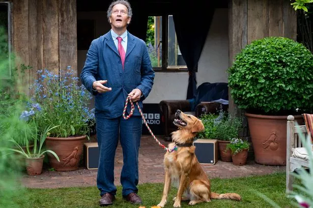 Monty Don with his Golden Retriever Ned
