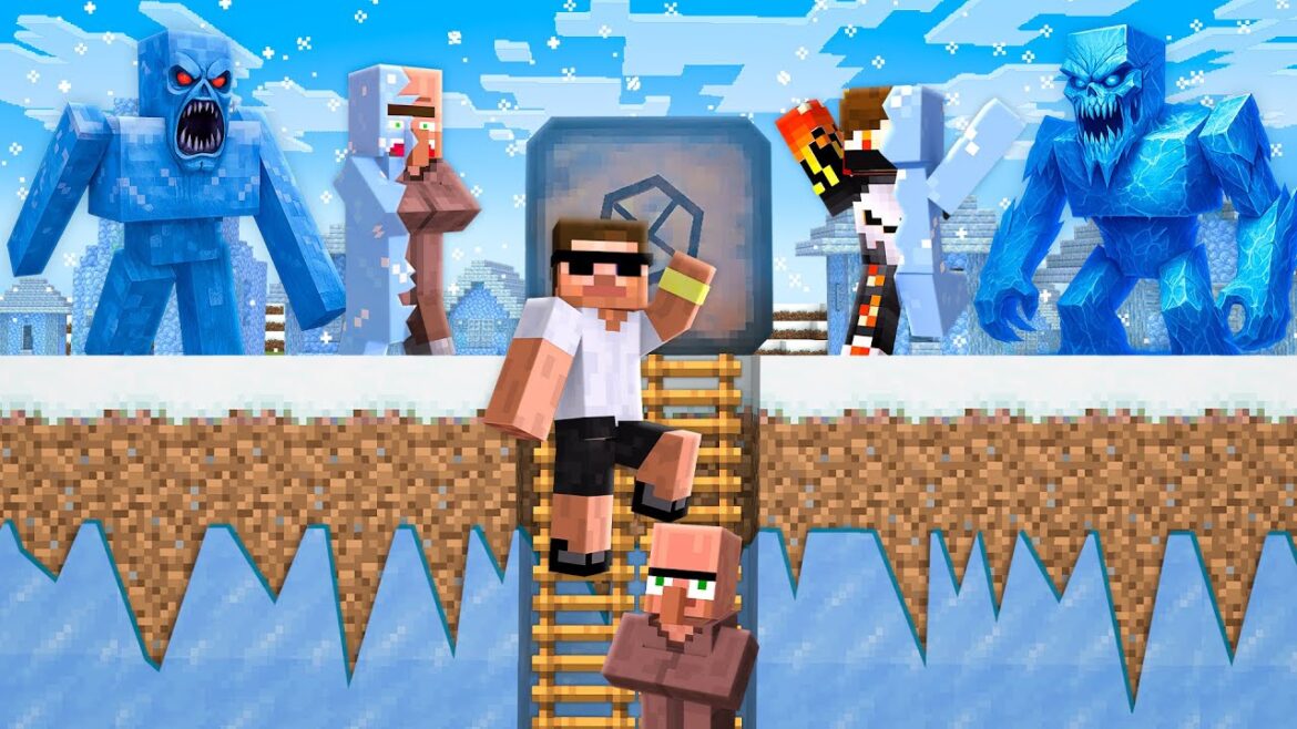 We Created Bunker to Survive COLD WEATHER in Minecraft !!