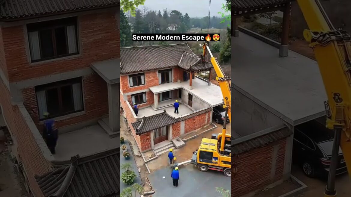 Dreaming of a peaceful life back in your hometown 🏡A two story Chinese courtyard with black til