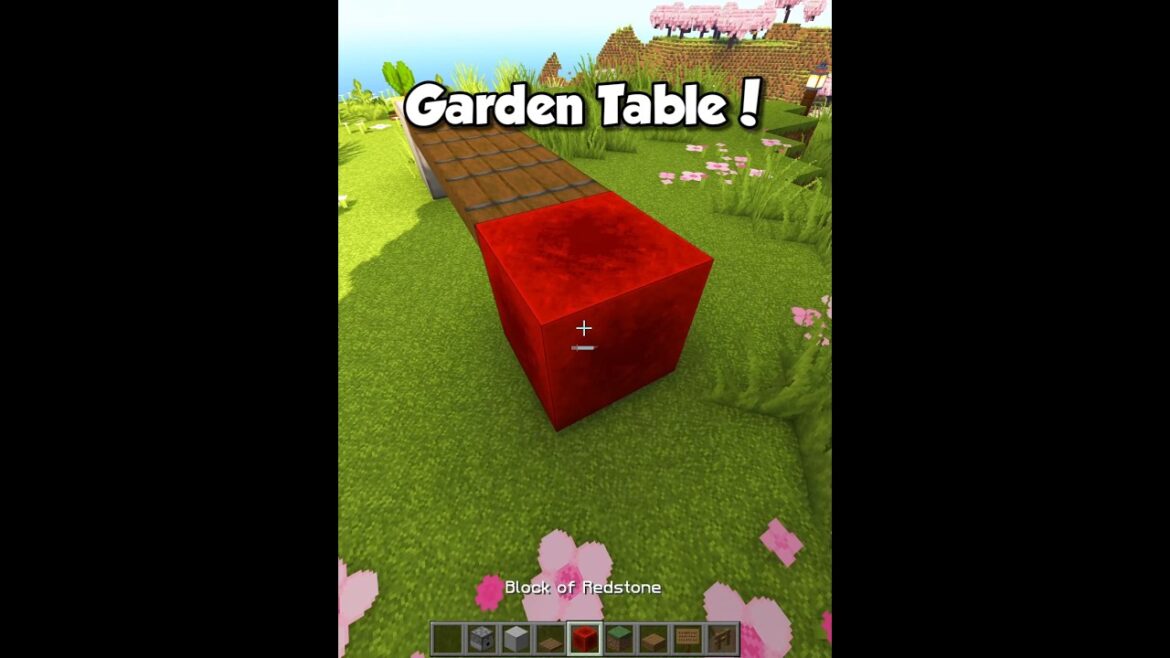 Minecraft Garden Table 🤓 (Montagem Rugada) #shorts #minecraft