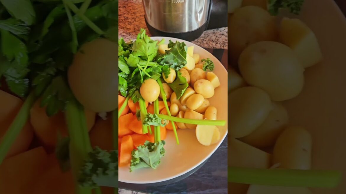 Homemade soup from garden to bowl #homemade  #soup #vegetablegarden #vegetablegardening #shorts