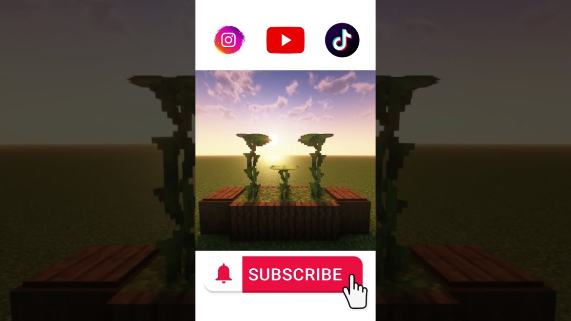 Leaf Decoration for your Minecraft garden #minecraft #minecraftshorts