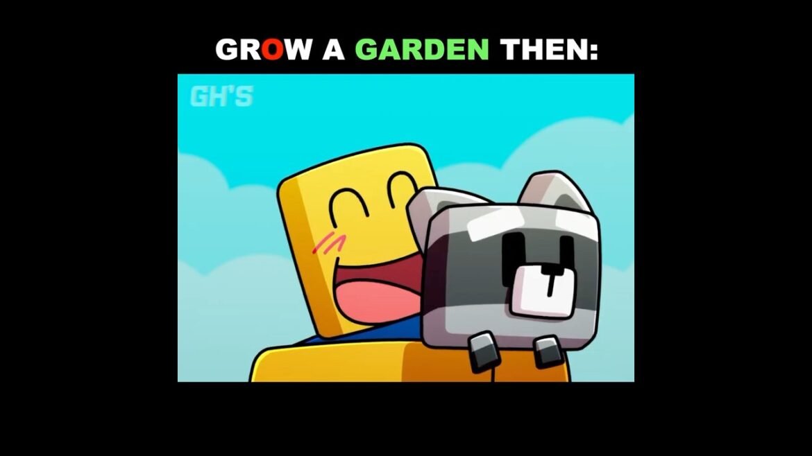 THEN and NOW - GROW A GARDEN | ROBLOX ANIMATION
