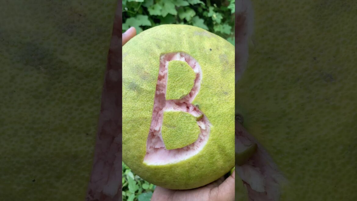 Fruit Carving for Beginners: Easy Letter Tutorial (B, E, H, N) #fruit #carving