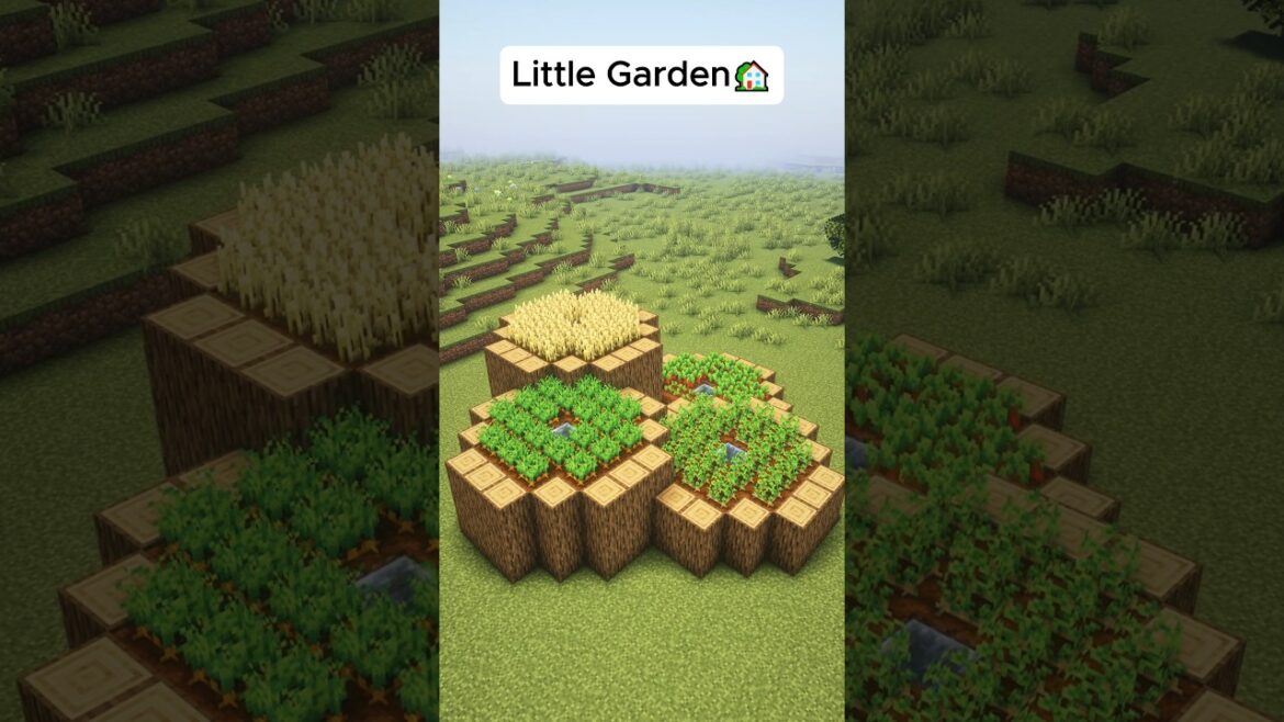 Minecraft Little Farm Garden🏡 #minecraft