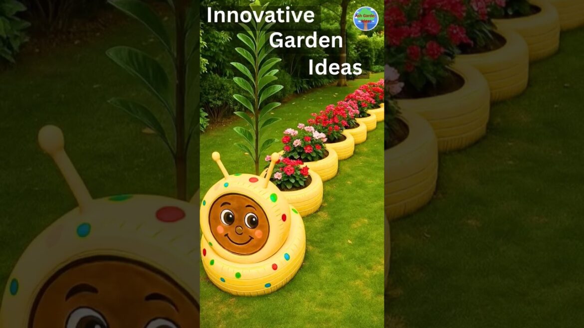 Innovative garden ideas with old objects