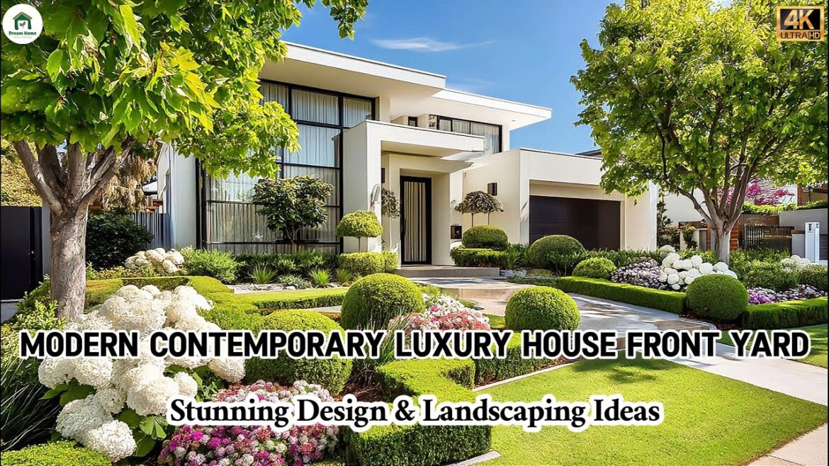 Modern Contemporary Luxury House Front Yard | Stunning Design & Landscaping Ideas Modern Contemporary Luxury House Front Yard | Stunning Design & Landscaping Ideas