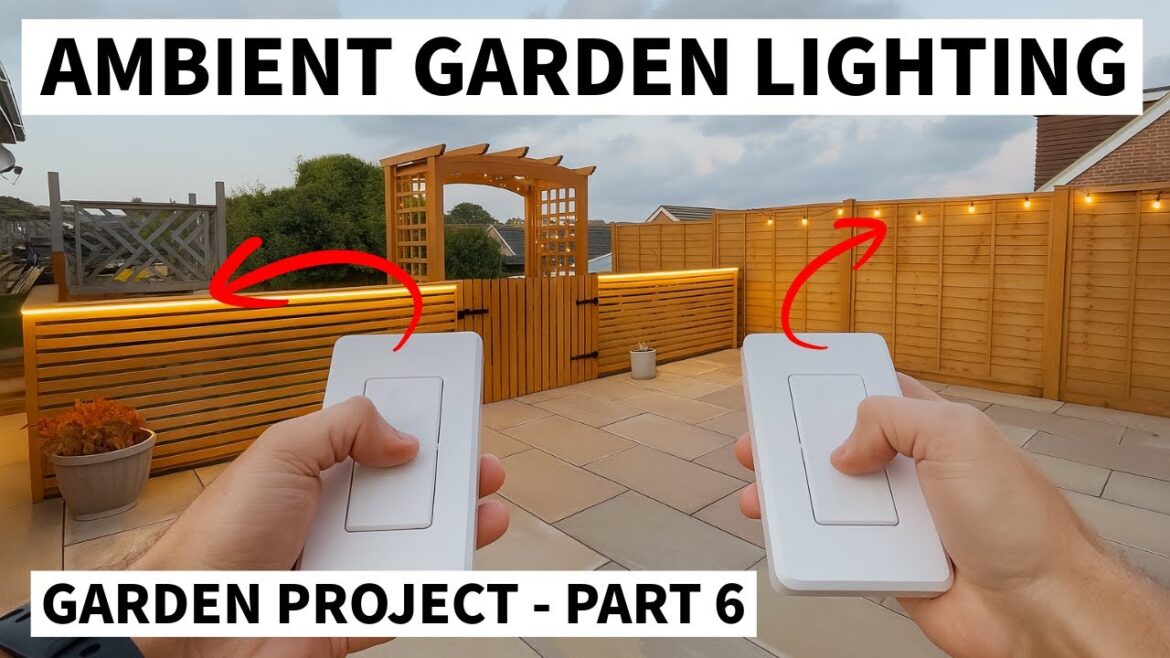 DIY Garden Project - Patio Lighting & Finishing Touches - Part 6