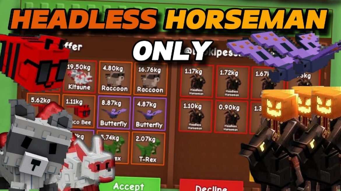 Using Headless Horseman Only To Trade | Grow A Garden Trading Montage