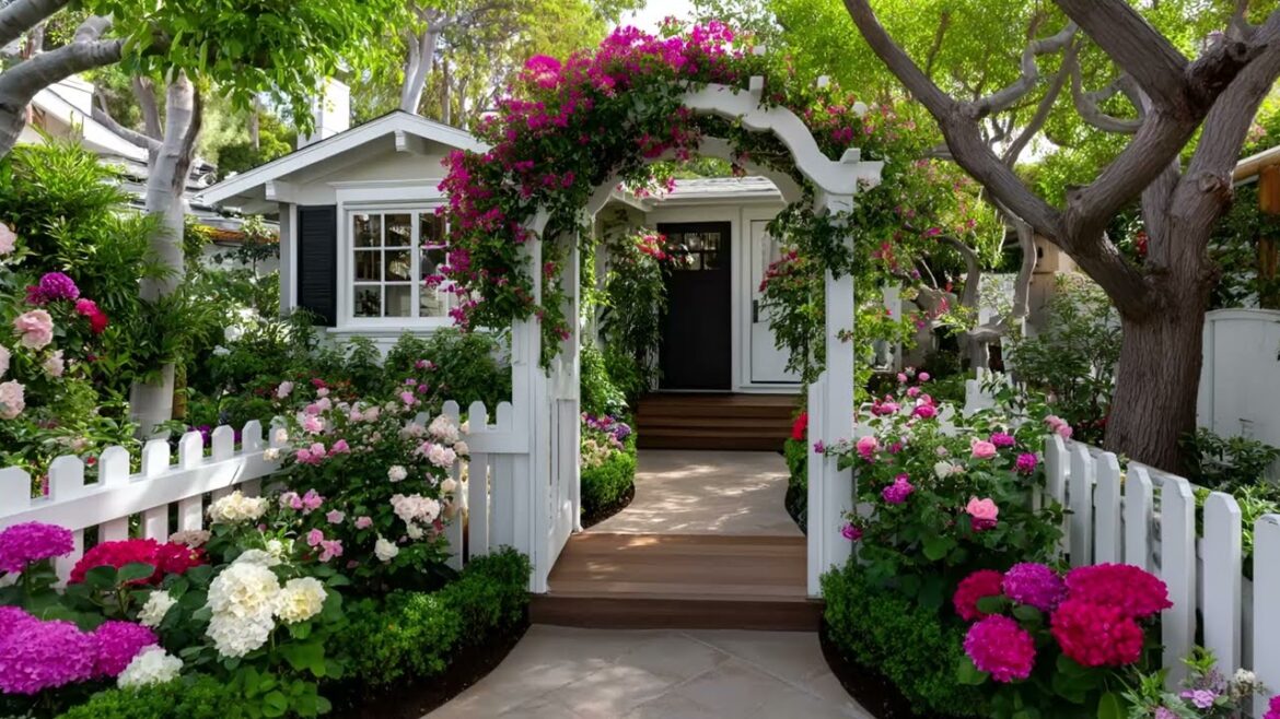 Creative Entryway Ideas | Small Front Yard Garden Design with Arches & Gates Creative Entryway Ideas | Small Front Yard Garden Design with Arches & Gates